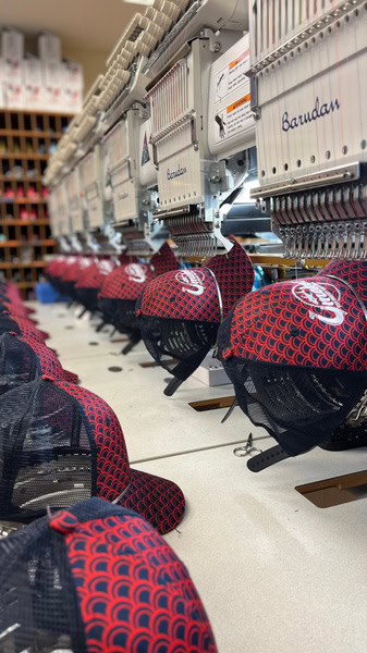 double portion supply embroiders all their high quality custom caps in maui hawaii.