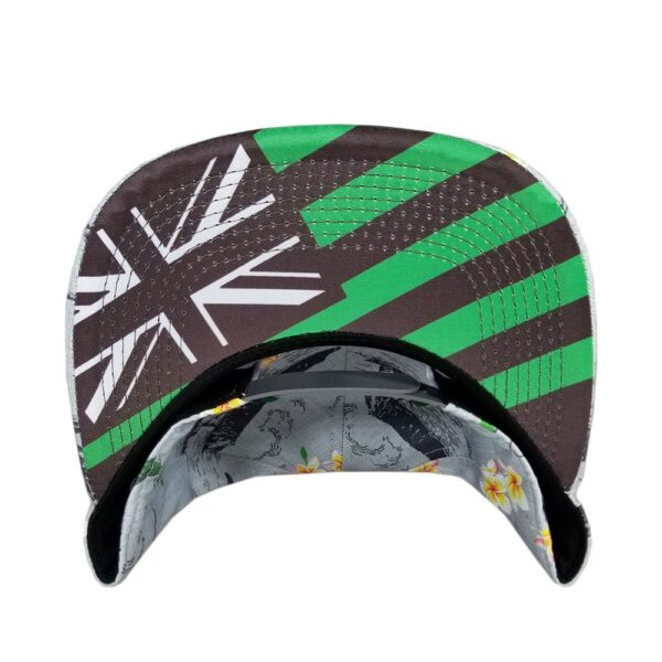 oahu golf gray & kelly green floral
