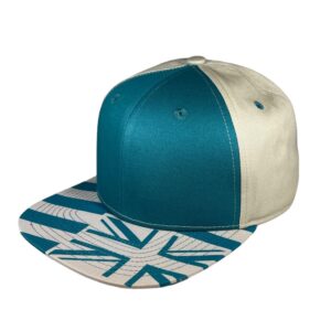 Teal / Tan Hawaiian Flag