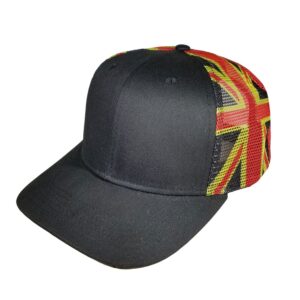 Black / Red / Yellow Hawaiian Flag Mesh