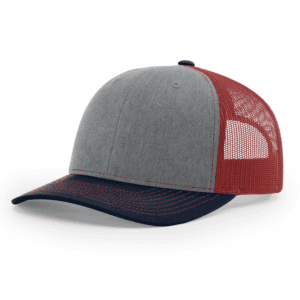 Tricolor Heather Grey/Cardinal/Navy