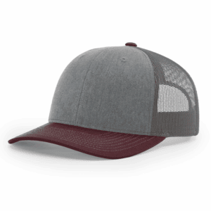 Tricolor Heather Grey/Charcoal/Maroon