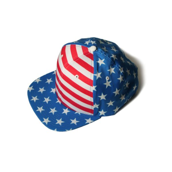 american flag flatbill snapback