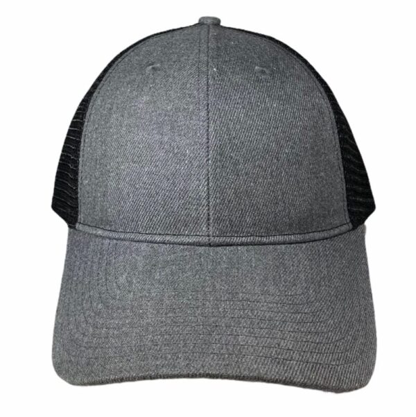 curved dark heather/ black mesh