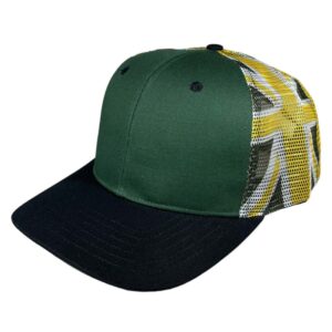 Green/ White/ Yellow Hawaiian Flag Mesh