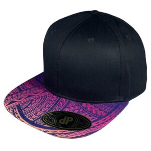 Black/ Gradient Purple Pink Tribal Bill