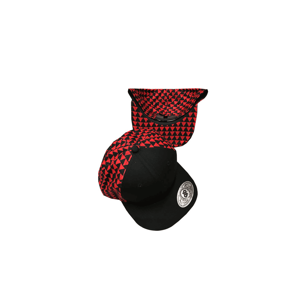 black and red triangles