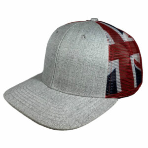 Heather/ Red/ White/ Blue Hawaiian Flag Mesh