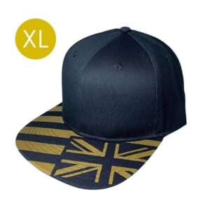 XL Black with Gold Hawaiian Flag Bill