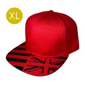 XL Red with Black Hawaiian Flag Bill